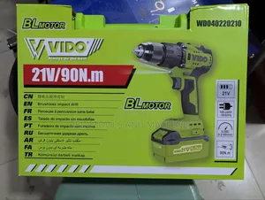 VIDO 21V 90NM 4AMPIER Cordless Brushless Impact Drill