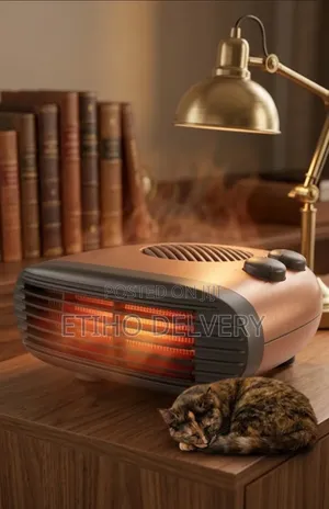 That Looks Like a Compact Electric Portable Fan or Quartz/Ceramic Room