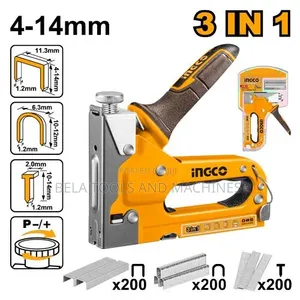 INGCO 3-in-1 Staple Gun (Model: HSG1405) Manual Staple Gun Shutter