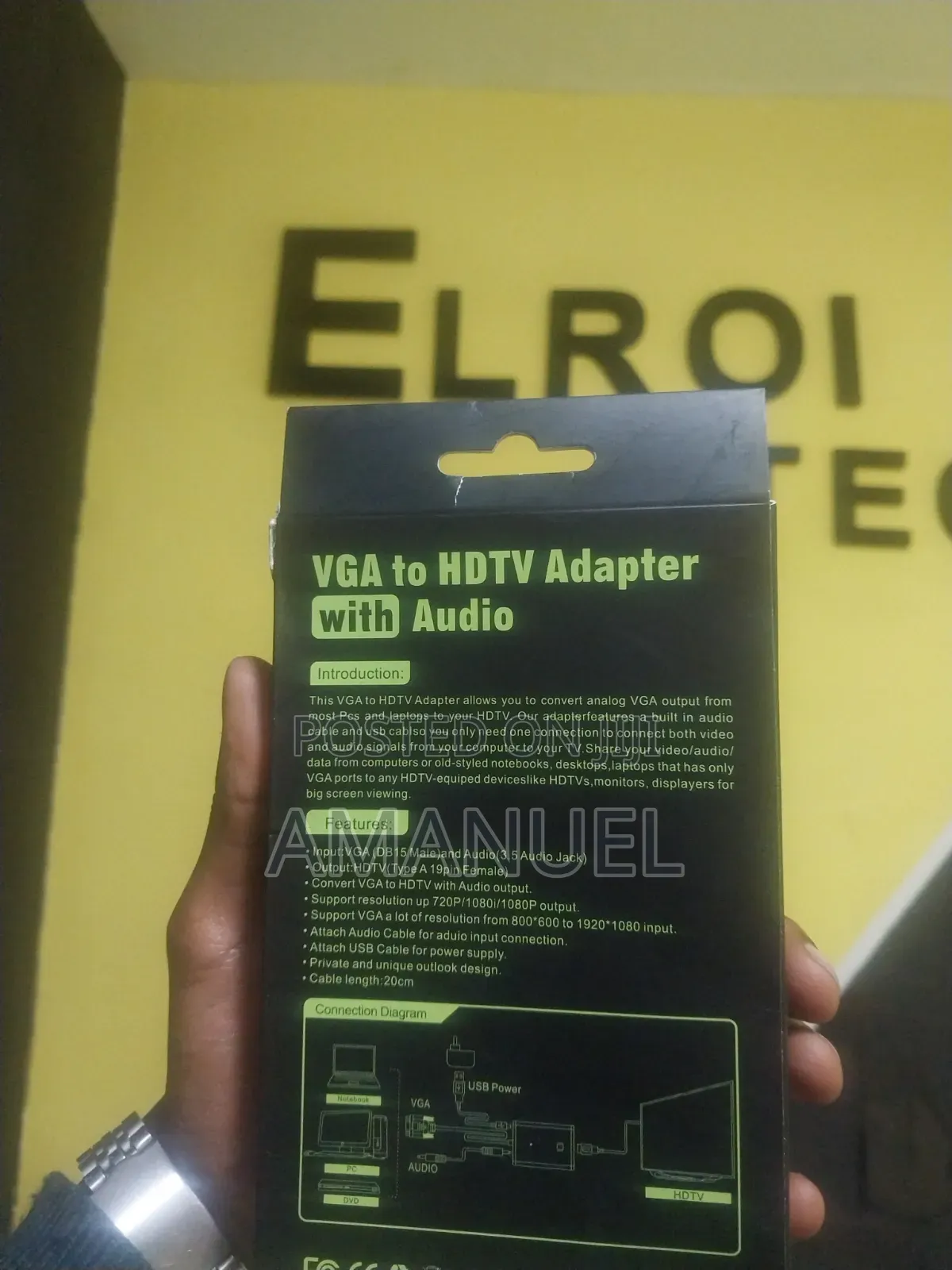 VGA to HDMI Converter Adapter With Audio Support
