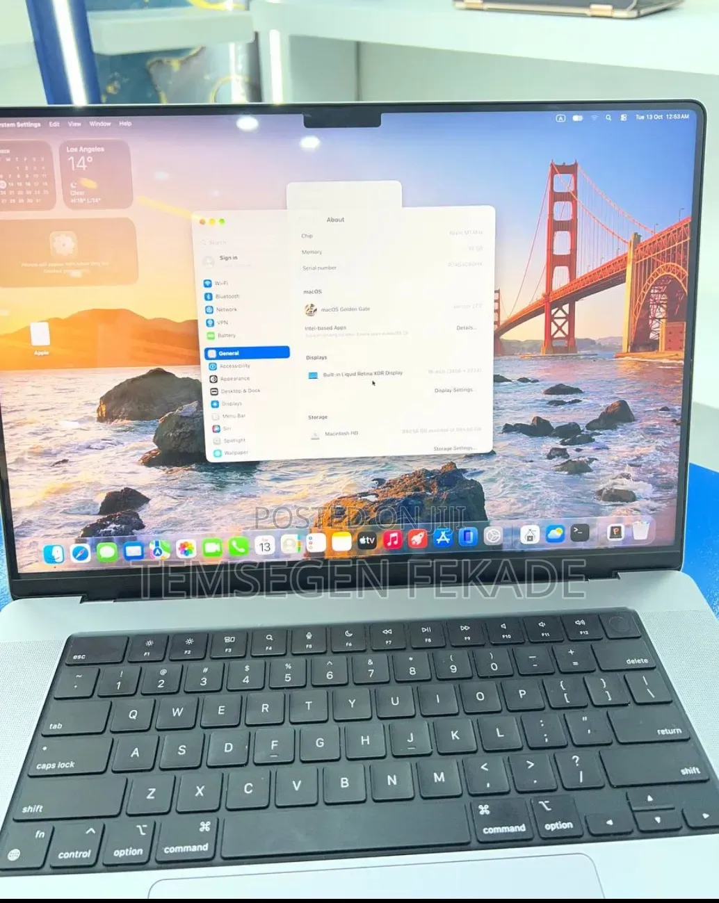 New Laptop Apple MacBook Pro 2021 M1 Max 32GB Apple M1 Max SSD 1T