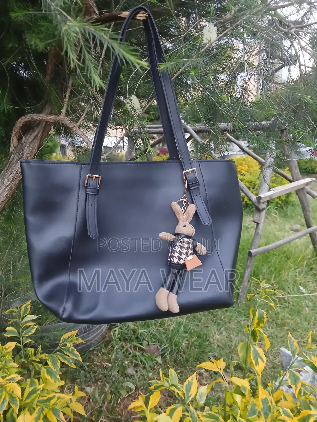 Large Capacity Black Tote Bag