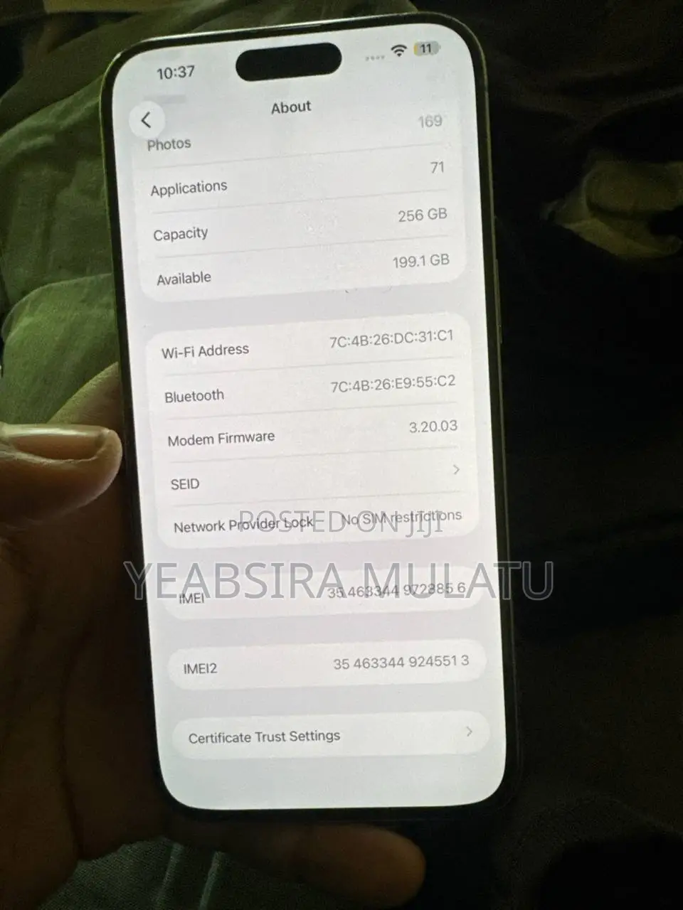 Apple iPhone 15 Pro Max 256 GB Silver