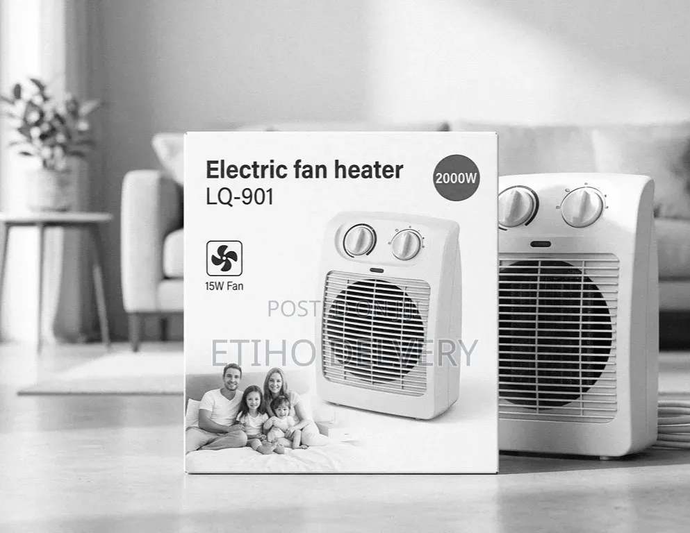 The Image Shows a Solaris Comfort LQ-901 Electric Fan Heater With a M