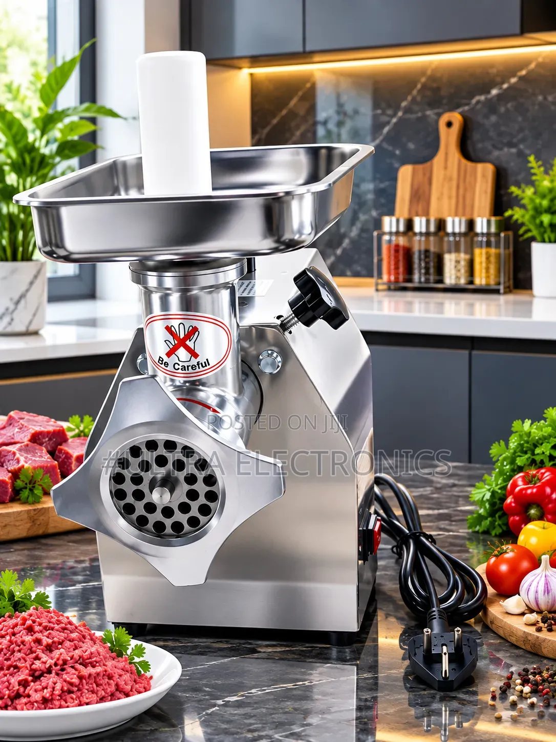 የስጋ መፍጫ Stainless Steel Electric Meat Grinder Powerful