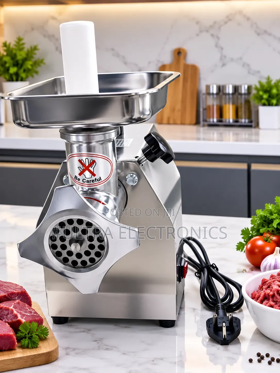 የስጋ መፍጫ Stainless Steel Electric Meat Grinder Powerful