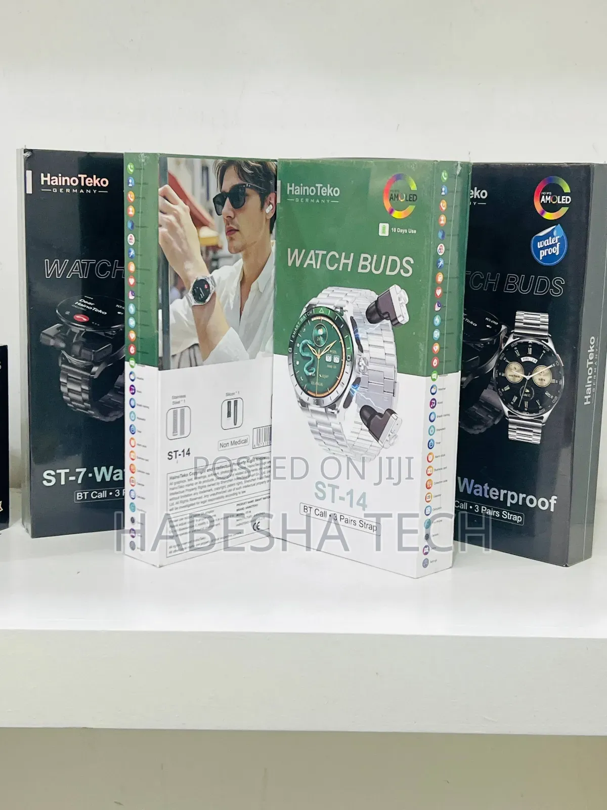 HainoTeko ST-14 Smartwatch – Airpod Fusion Set