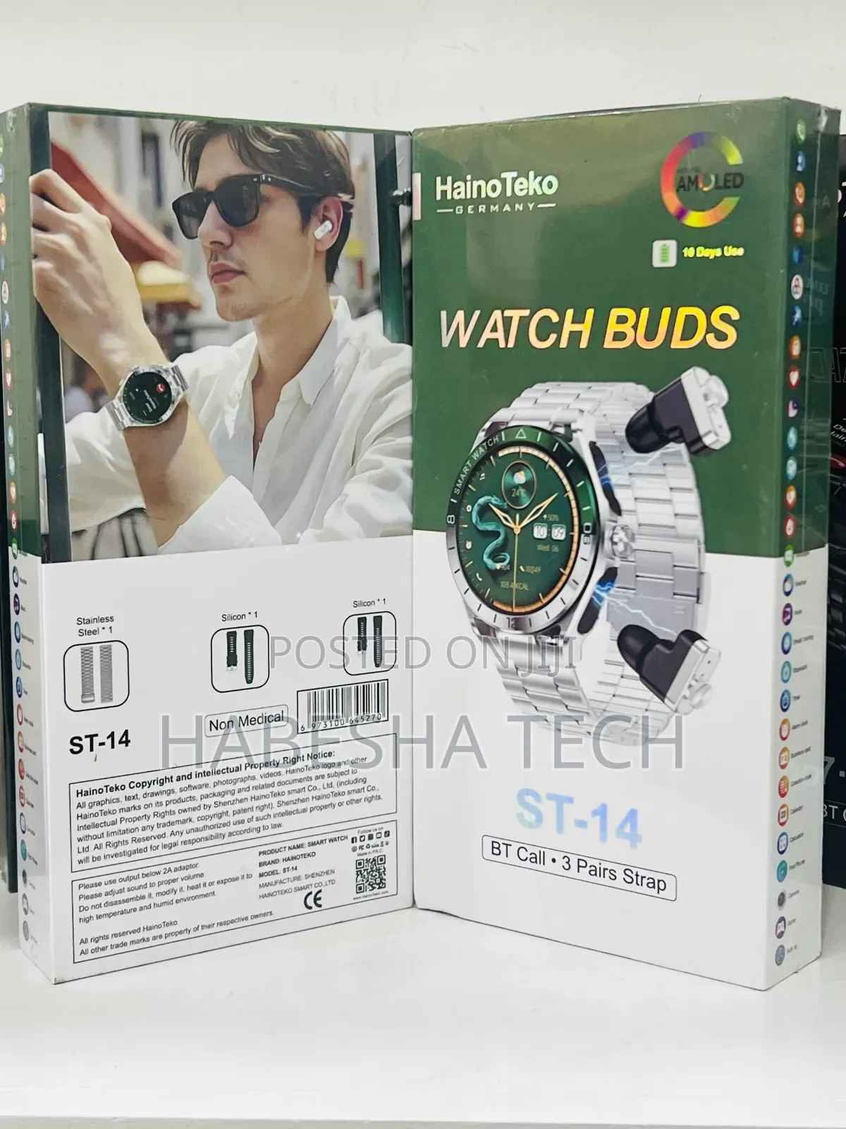 HainoTeko ST-14 Stainless Steel Watch – Airpod Harmony