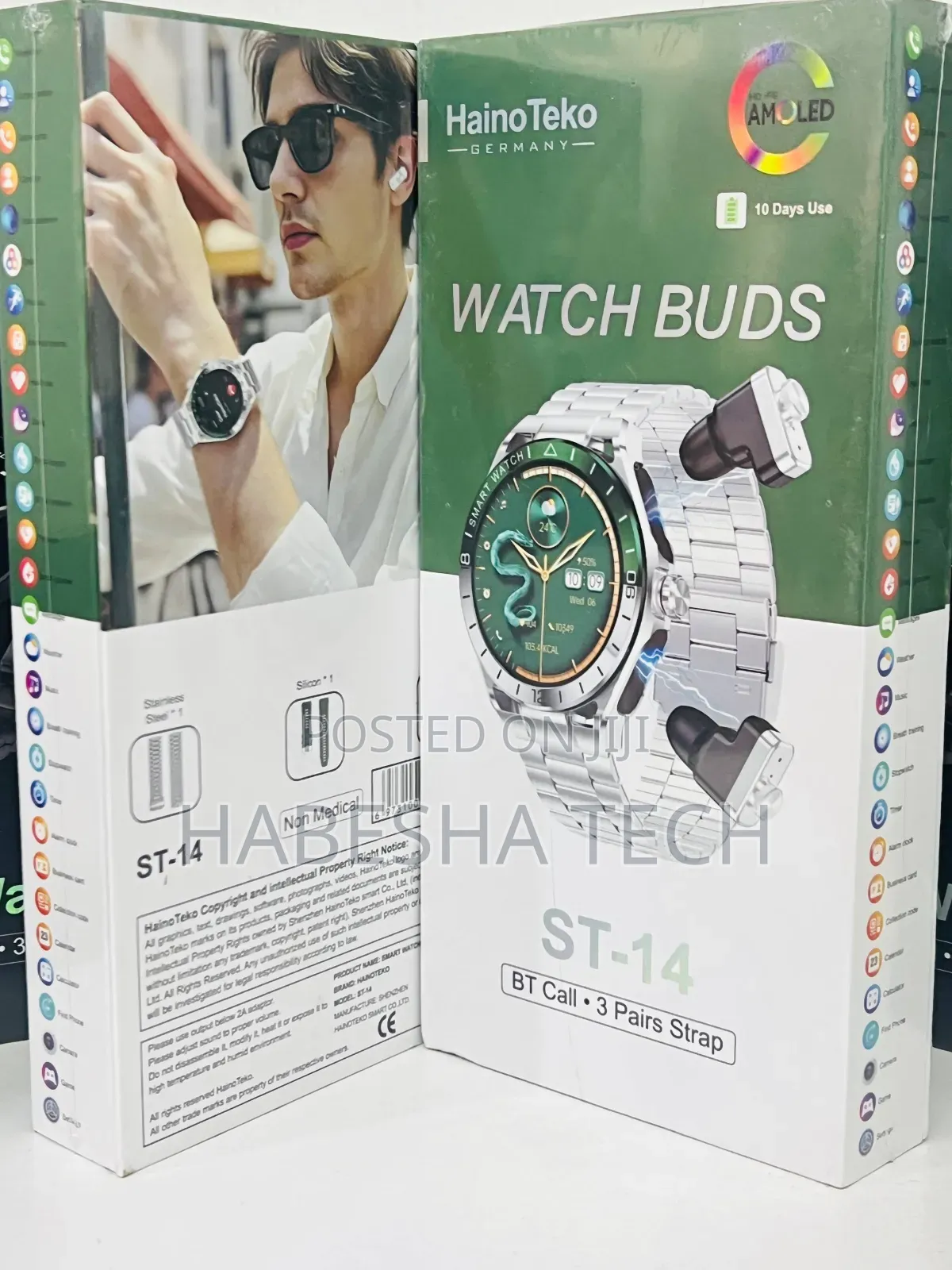 HainoTeko ST-14 Bluetooth Calling Watch – Airpod Link