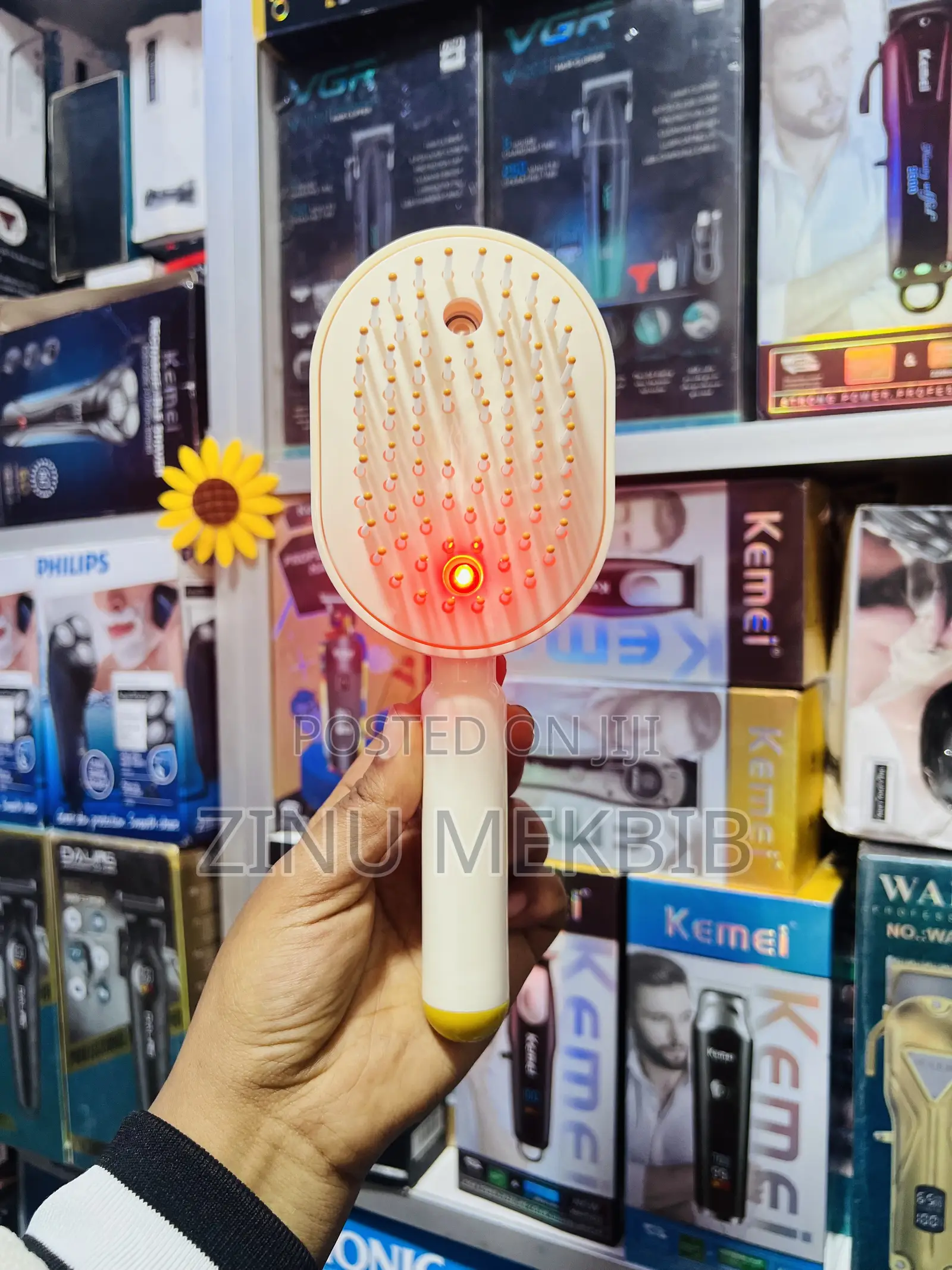 Electric Spray Retractable Air Cushion Comb