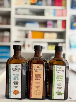 Nature Spell Natural Hair Oils - Argan, Pumpkin & Rosemary (150ml)