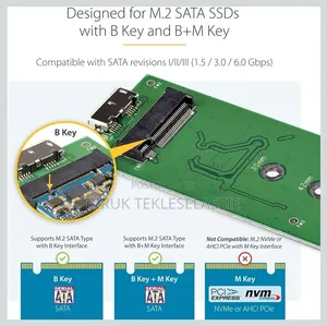 Star Tech M.2 SSD to USB 3.1/3.2 Enclosure Reader SATA