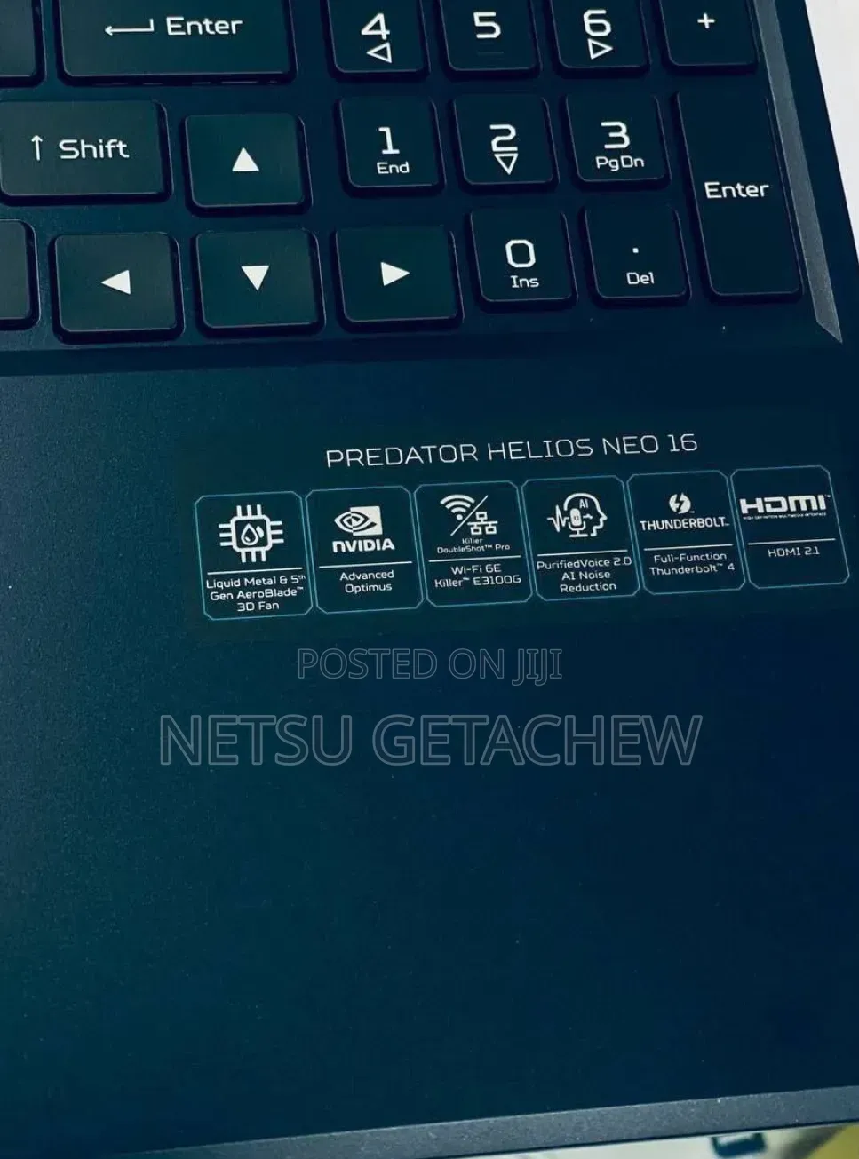 New Laptop Acer Predator Helios Neo 16 16GB Intel Core i7 SSD 1T