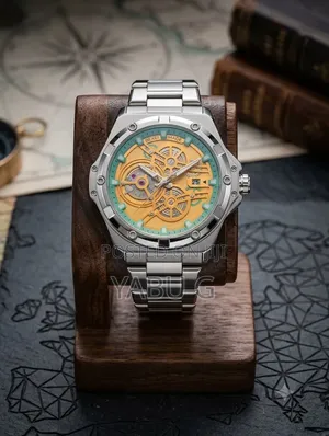 BEXEI Skeleton Dial Men's Wristwatch Featuring a Visible Gear