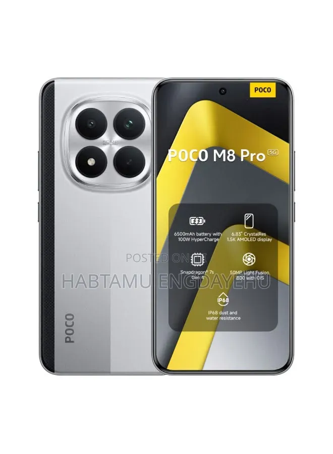New Xiaomi Poco M8 Pro 512 GB Silver