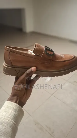 Premium Brown Leather Loafers for Men – Stylish & Elegant