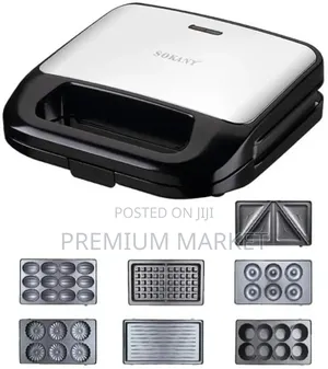 Waffle Maker 7-in-1 Sandwich Maker Set 7 በ 1 ሶካኒ የዋፍል እና ሳንዱች መስሪያ