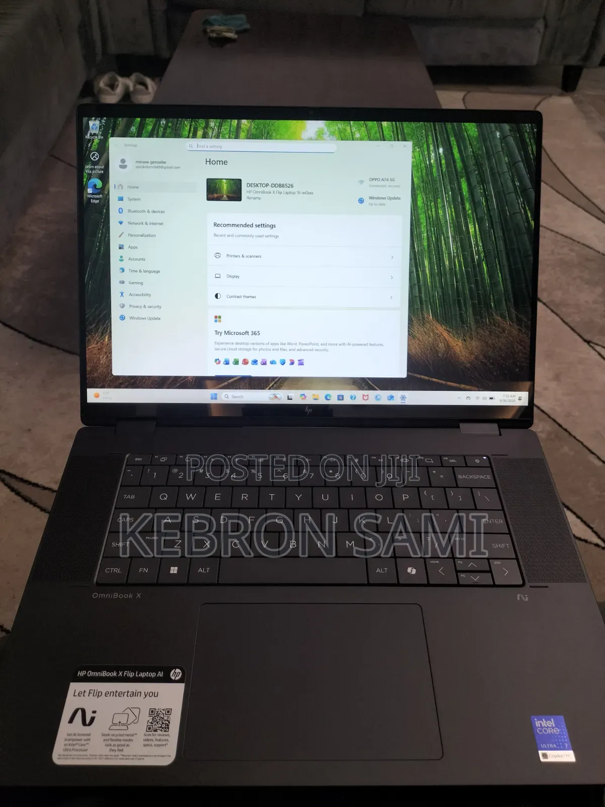 New Laptop HP OmniBook X Flip 16" 16GB Intel Core i7 SSD 1T