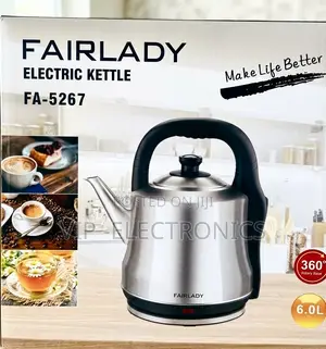 FAIRLADY Electric Boiler Kettle 6.0L – Stainless Steel Water With 360