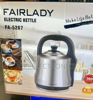 FAIRLADY Electric Boiler Kettle 6.0L – Stainless Steel Water With 360