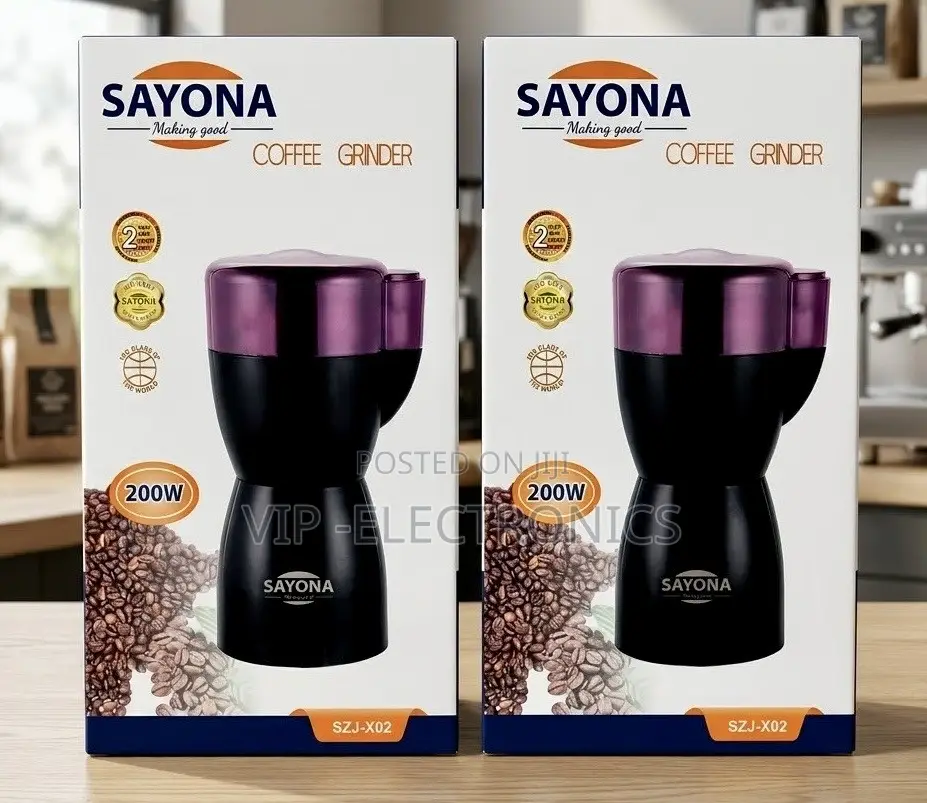 SAYONA Coffee Grinder 200W – Electric Coffee Bean Grinder