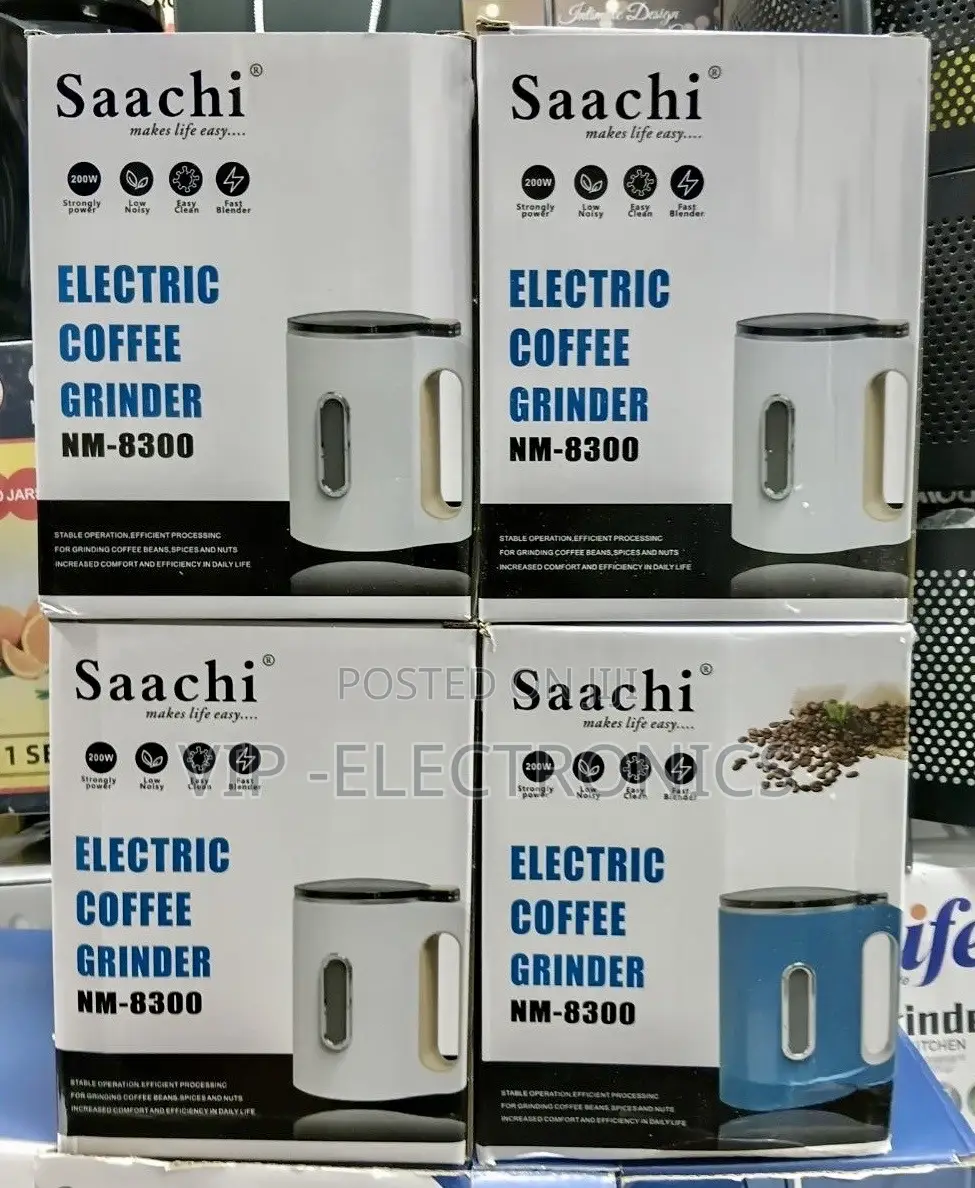 Saachi Electric Coffee Grinder 200W – Multipurpose Coffee Bean, Spice