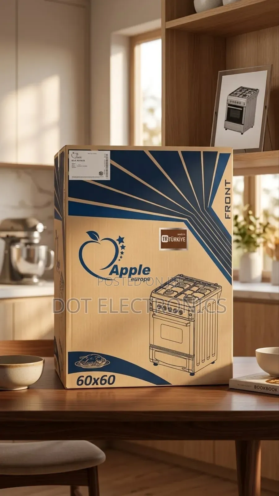 Apple Europe 60x60 Freestanding Gas Cooker & Oven