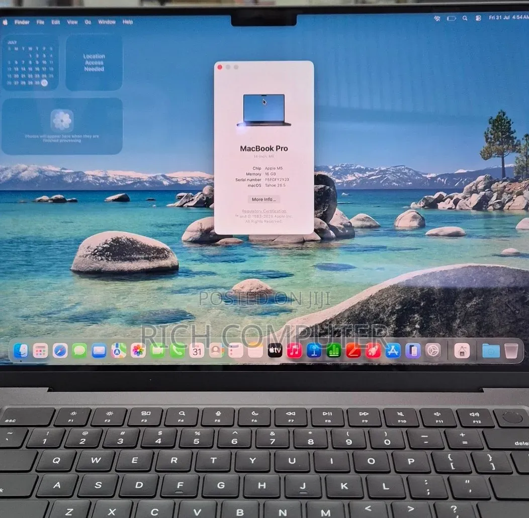 New Laptop Apple MacBook Pro 16GB Apple M5 SSD 1T