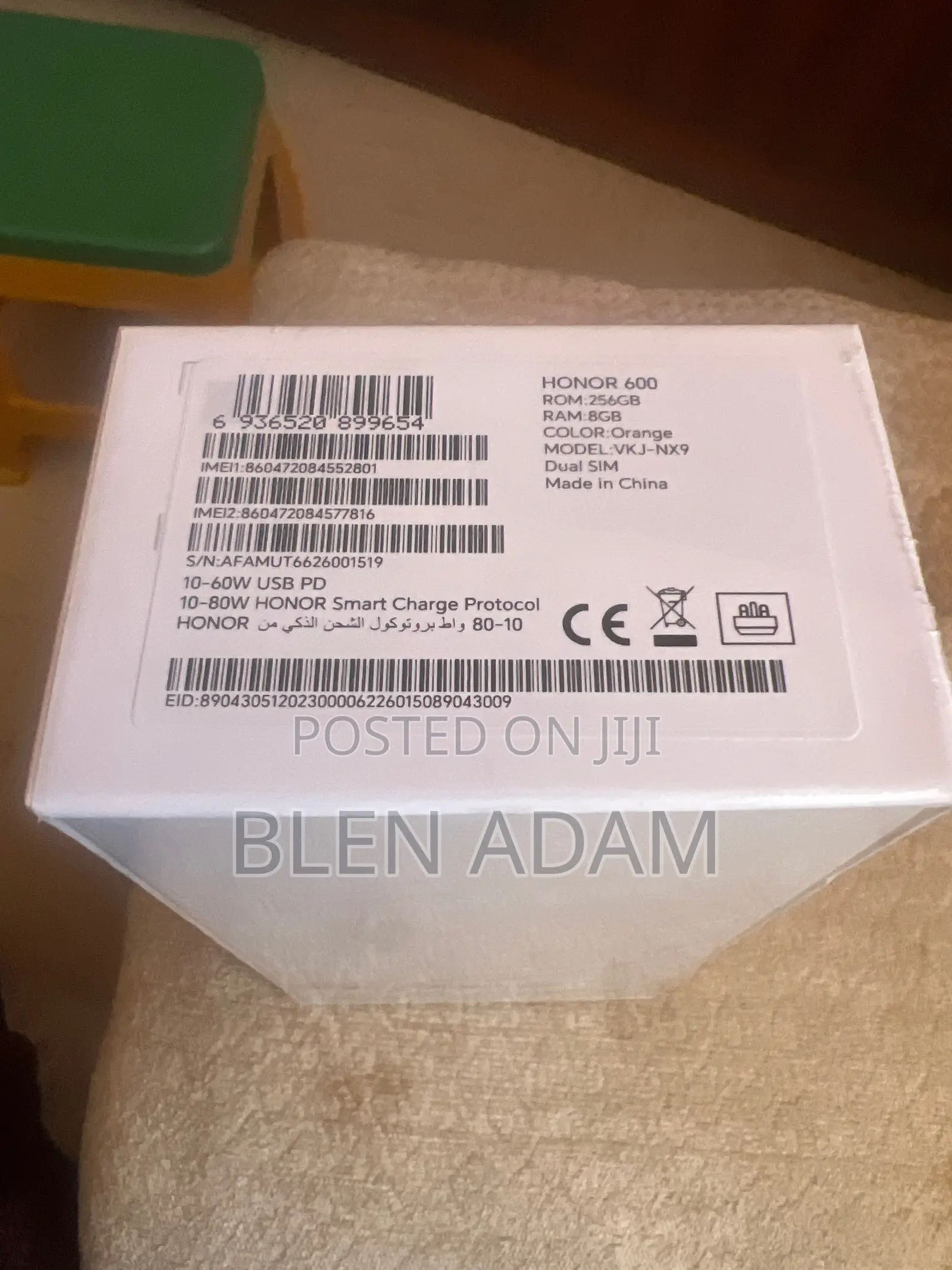 New Honor 600 256 GB Orange