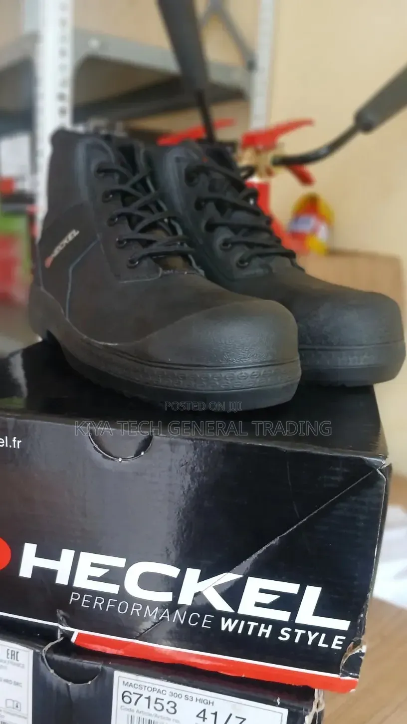 Heckel Macstopac High Cut Steel Toe Safety Shoes 有他和