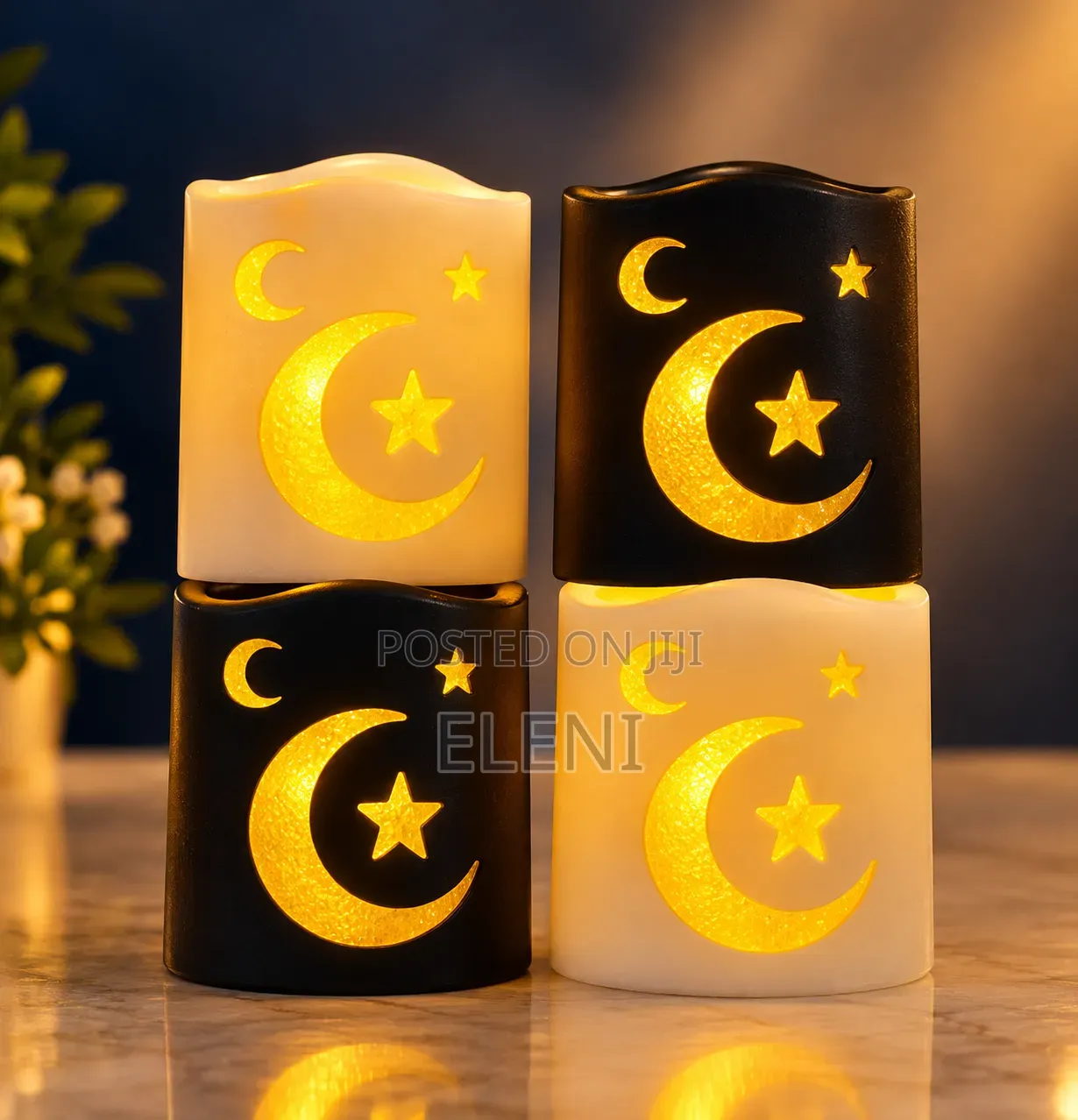 Islamic Crescent Moon and Star LED Night Light