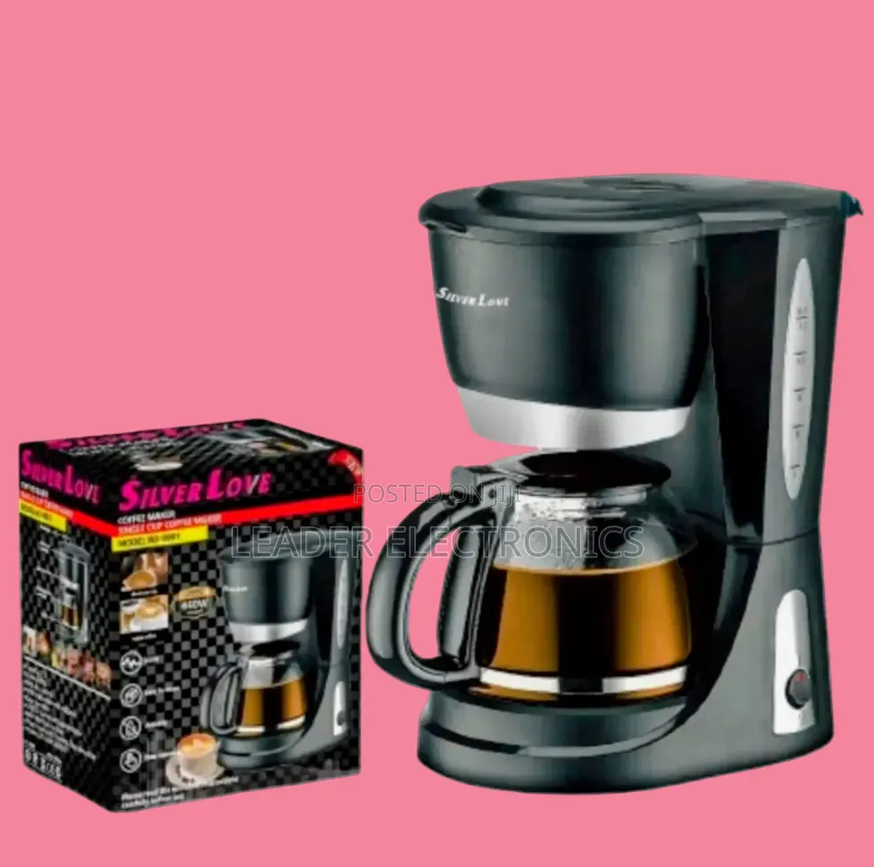 Silver Love Coffee Maker