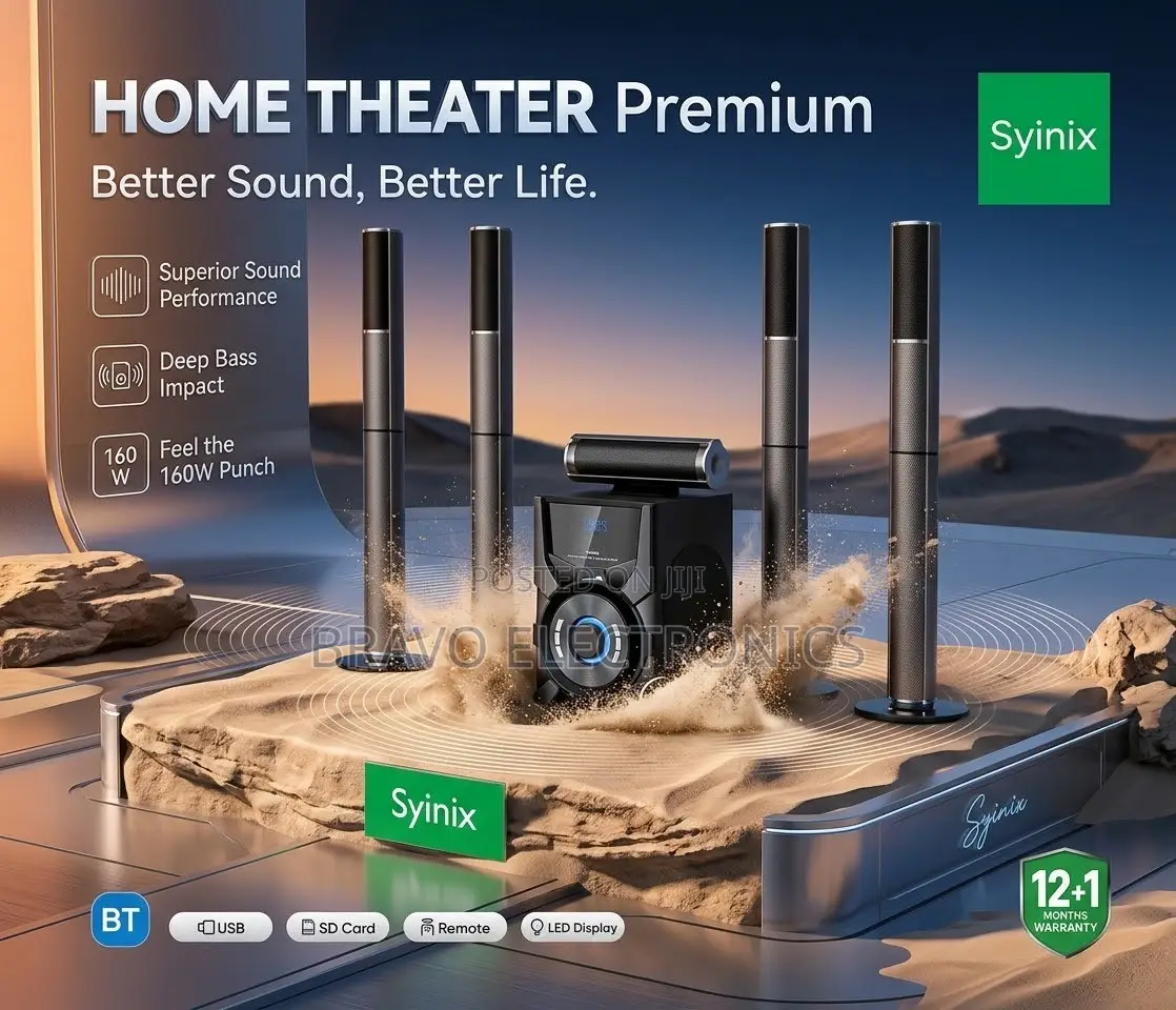 Syinix Home Theater Premium Speaker 160w Original High Quality