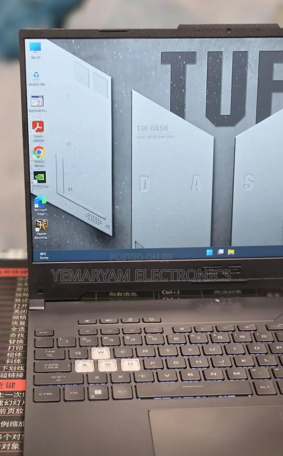 New Laptop Asus TUF Gaming A15 16GB Intel Core i7 SSD 512GB