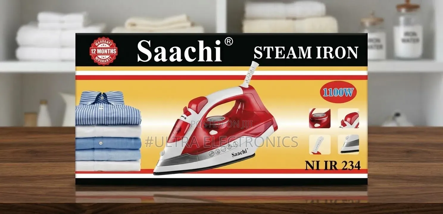 Saachi Electric Iron Smooth Ironing • Easy to Use • Quality You