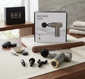 Fascia Massage Gun Gold Portable 4-in-1 Deep Tissue