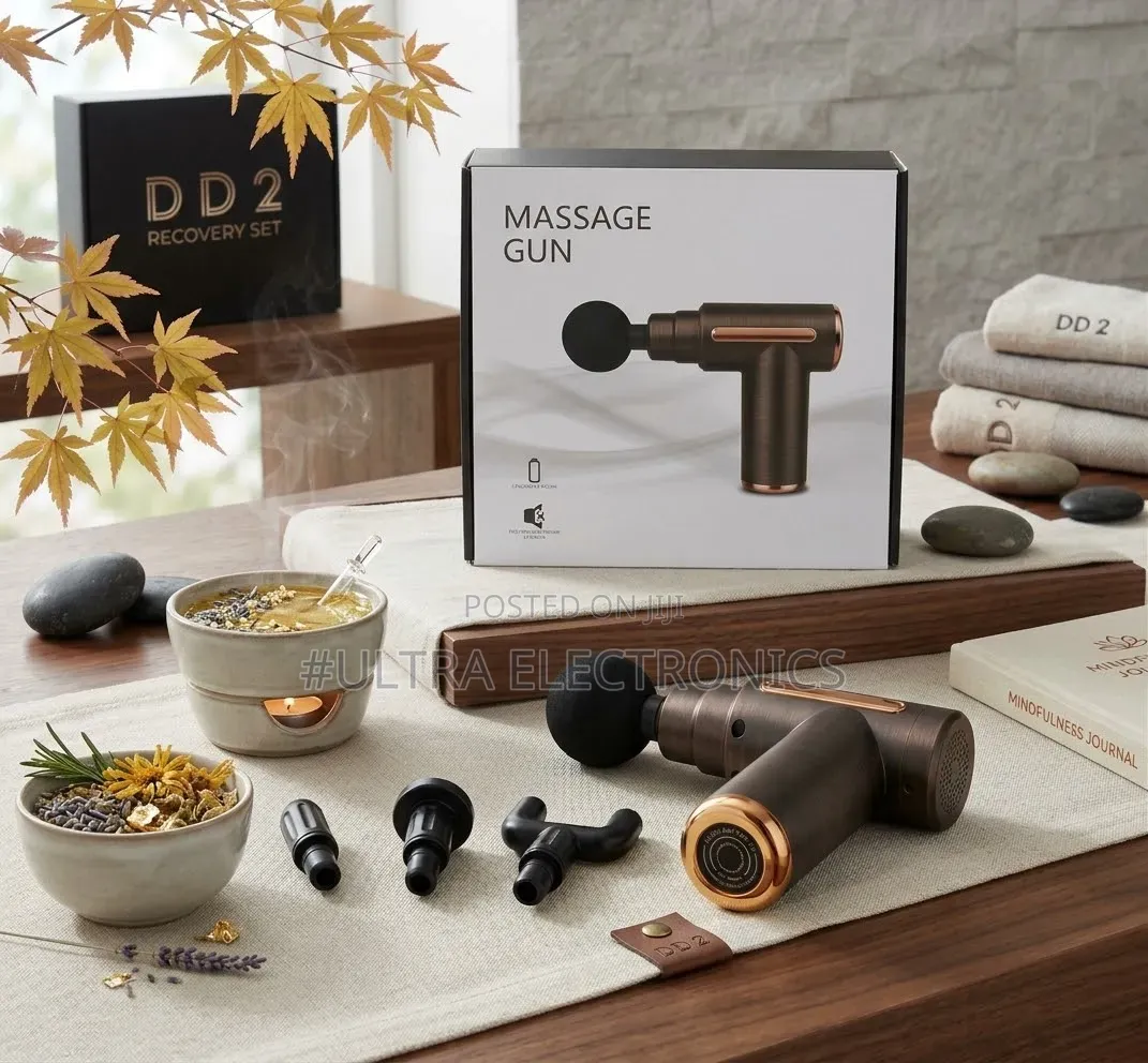 Fascia Massage Gun Gold Portable 4-in-1 Deep Tissue