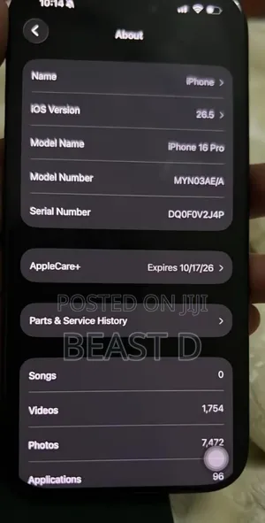 Apple iPhone 16 Pro 256 GB Black