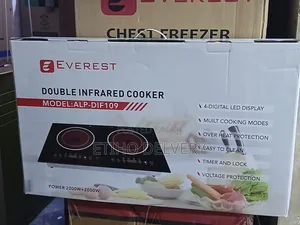 The Image Shows an Everest Double Infrared Cooker (Model: ALP-DIF109)