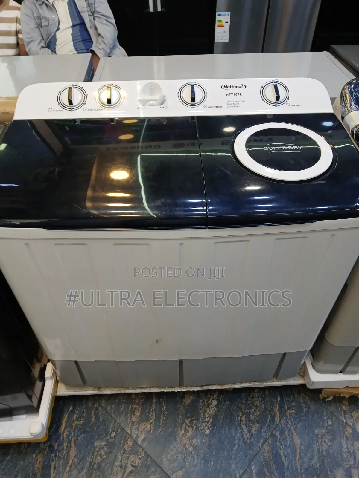 National 16KG Twin-Tub Washing Machine – Large Capacity