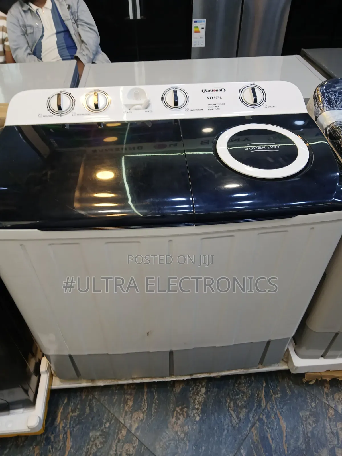 National 16KG Twin-Tub Washing Machine – Large Capacity