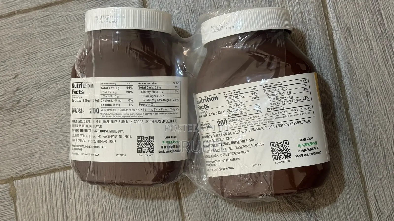 Nutella Hazelnut Spread With Cocoa