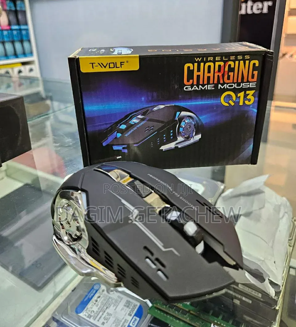 T-Wolf Q13 Wireless Rechargeable Gaming Mouse – Silent & Ergonomic