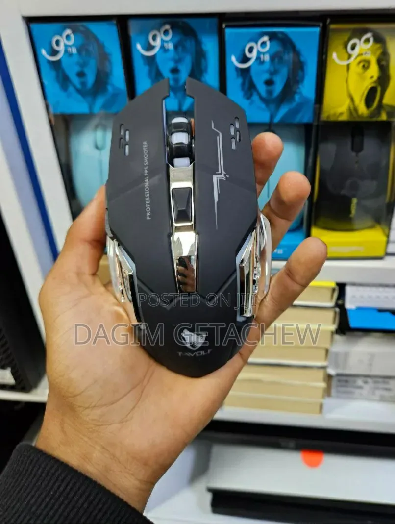 T-Wolf Q13 Wireless Rechargeable Gaming Mouse – Silent & Ergonomic