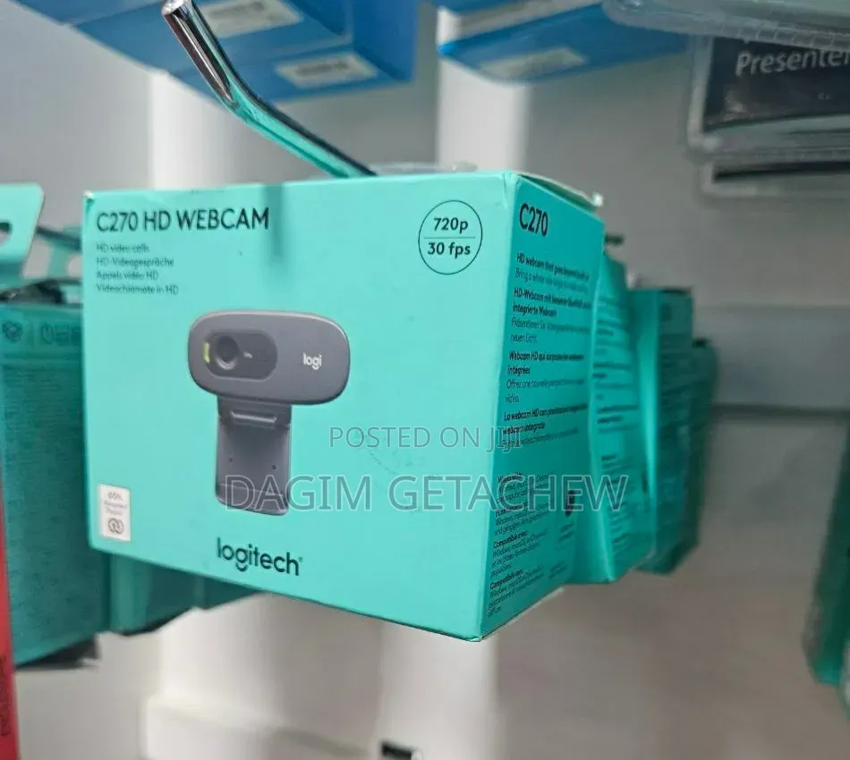 Logitech C270 HD Webcam – 720p / 30fps Video Calls (Brand New)