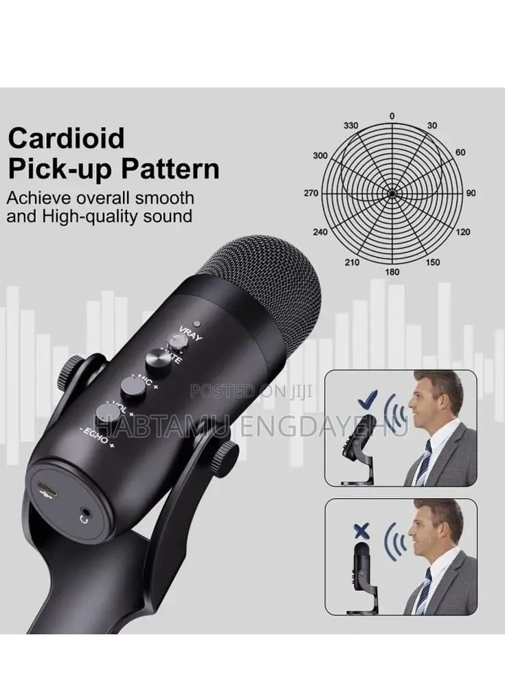 JMARY MC-PW10 USB MICROPHONE — Studio-Quality Sound!