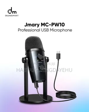 JMARY MC-PW10 USB MICROPHONE — Studio-Quality Sound!