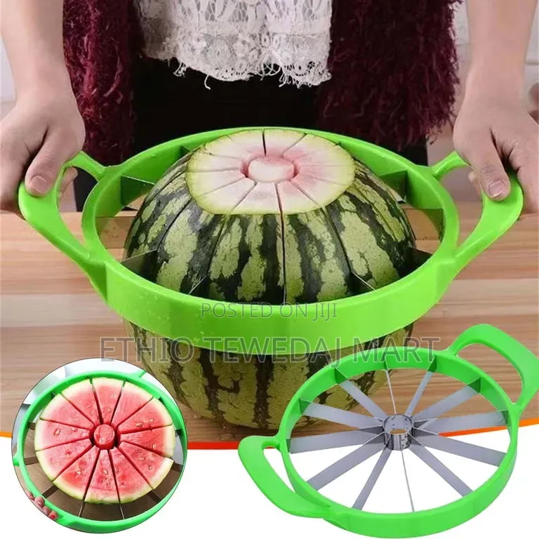 Watermelon Slicer , Multifunctional Handheld Round Divider ሀብሀብ መቆራረጫ