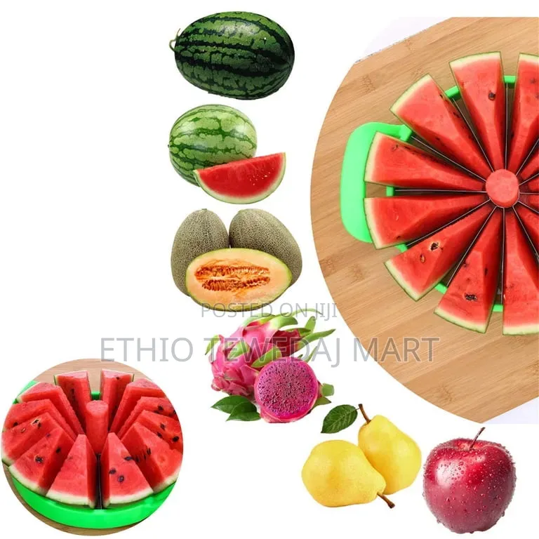 Watermelon Slicer , Multifunctional Handheld Round Divider ሀብሀብ መቆራረጫ