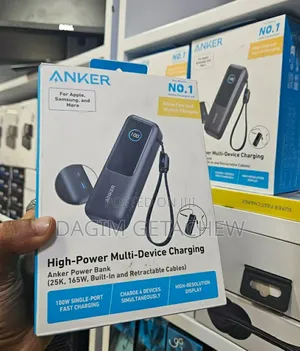 Anker 25,000mAh 165W Power Bank – High-Speed Multi-Device Charging
